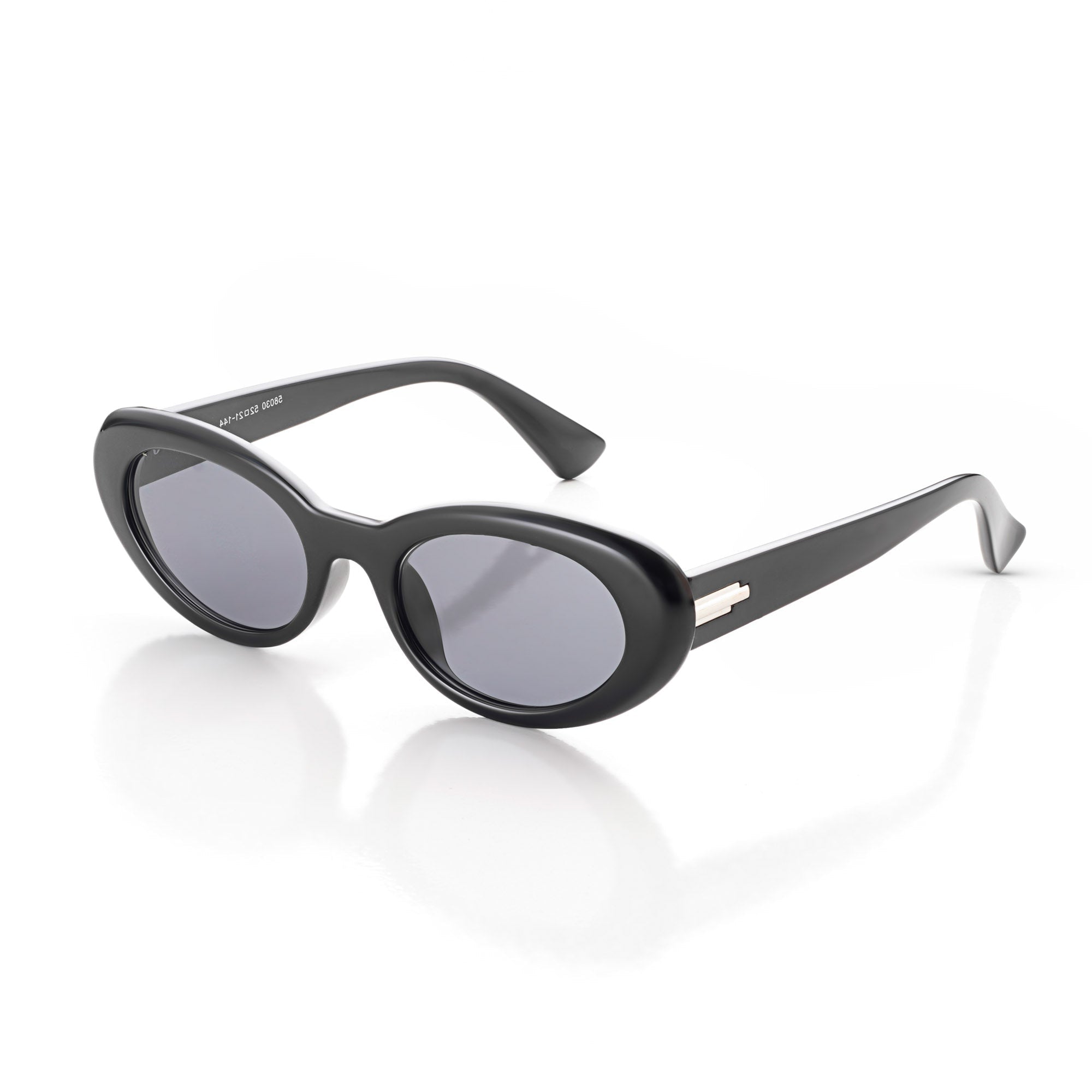 Thunderx | Black Medium Full Rim Oval Sunglasses for Women [UV-protected]