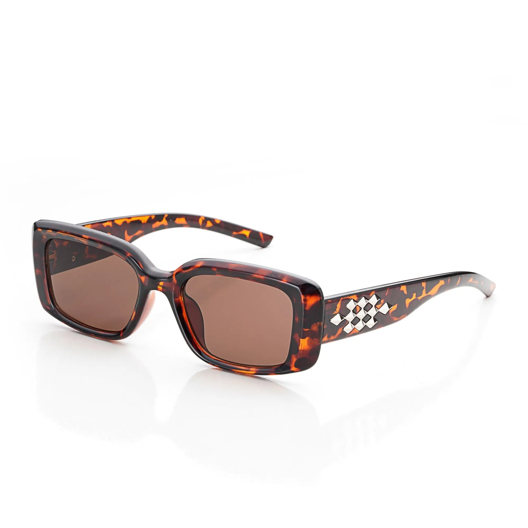 Vynor | Tiger-Black-Brown Medium Full Rim Square Sunglasses for Men & Women [UV-protected] HASHTAG X WHITECHERRY