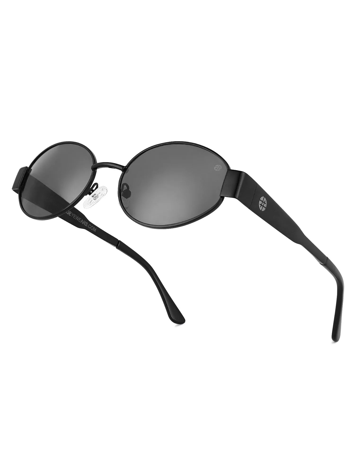 Fynora | Black Medium Full Rim Oval Sunglasses for Women [UV-protected]