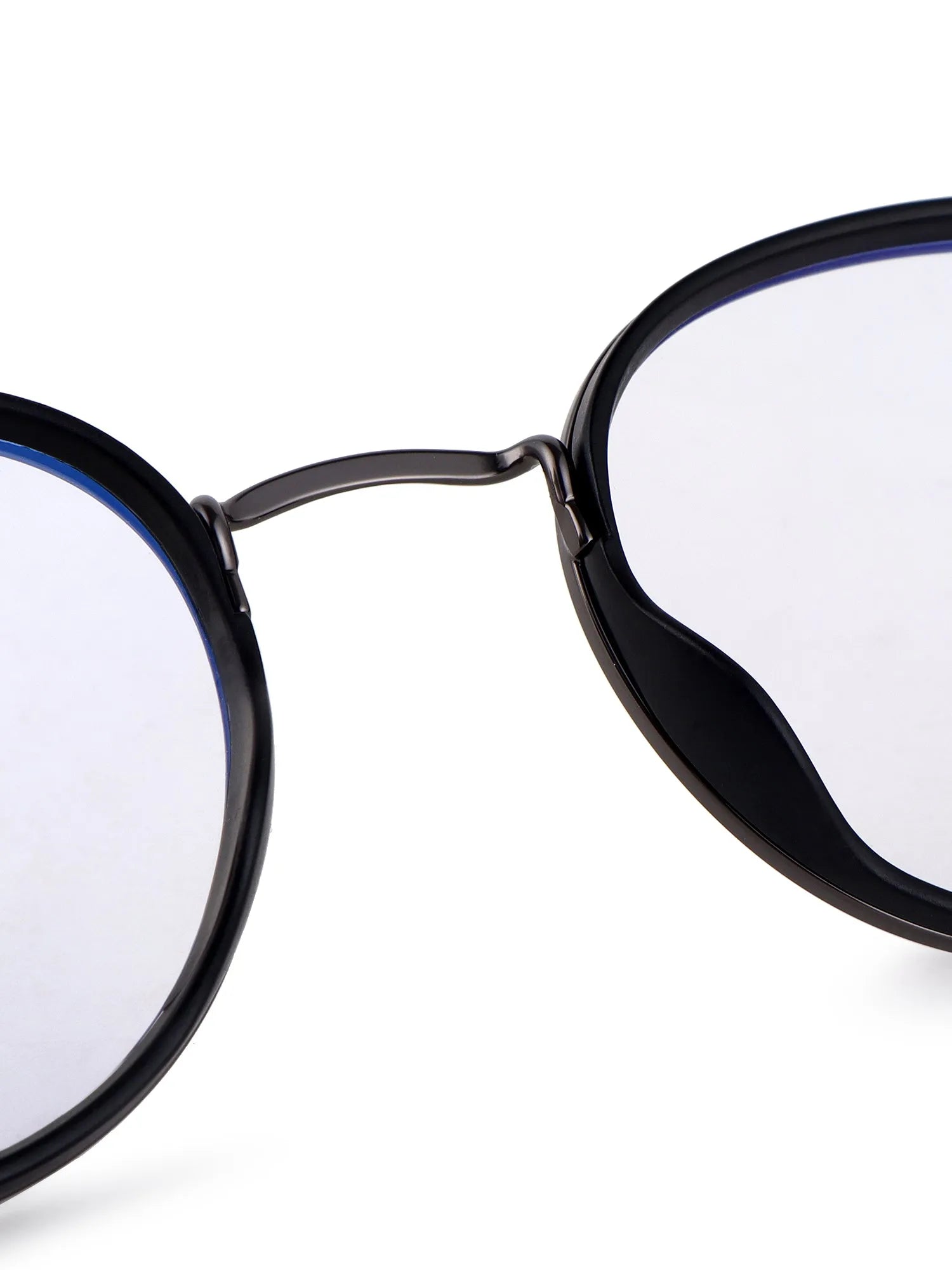 Ignisra | Grey & Black Medium Full Rim Oval Clip-on for Men & Women [UV-protected]