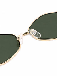 Ecliptor | Green Medium Full Rim Diamond Sunglasses for Women [UV-protected]
