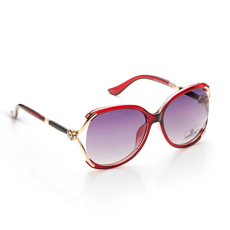 Hashtag Exclusive Oval Sunglasses for Women - NH8039 Red