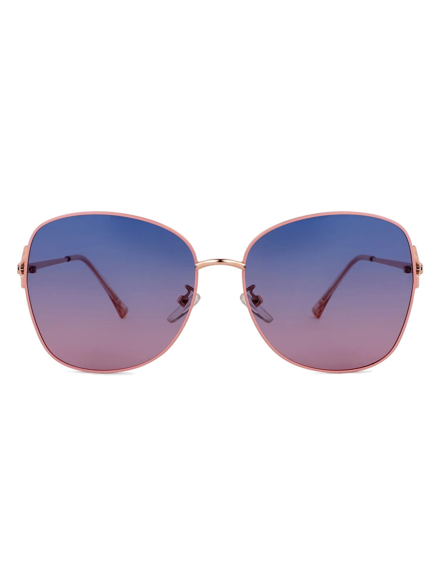 Arcanum | Gradient Blue & Pink Medium Full Rim Butterfly Sunglasses for Women [Polarized]