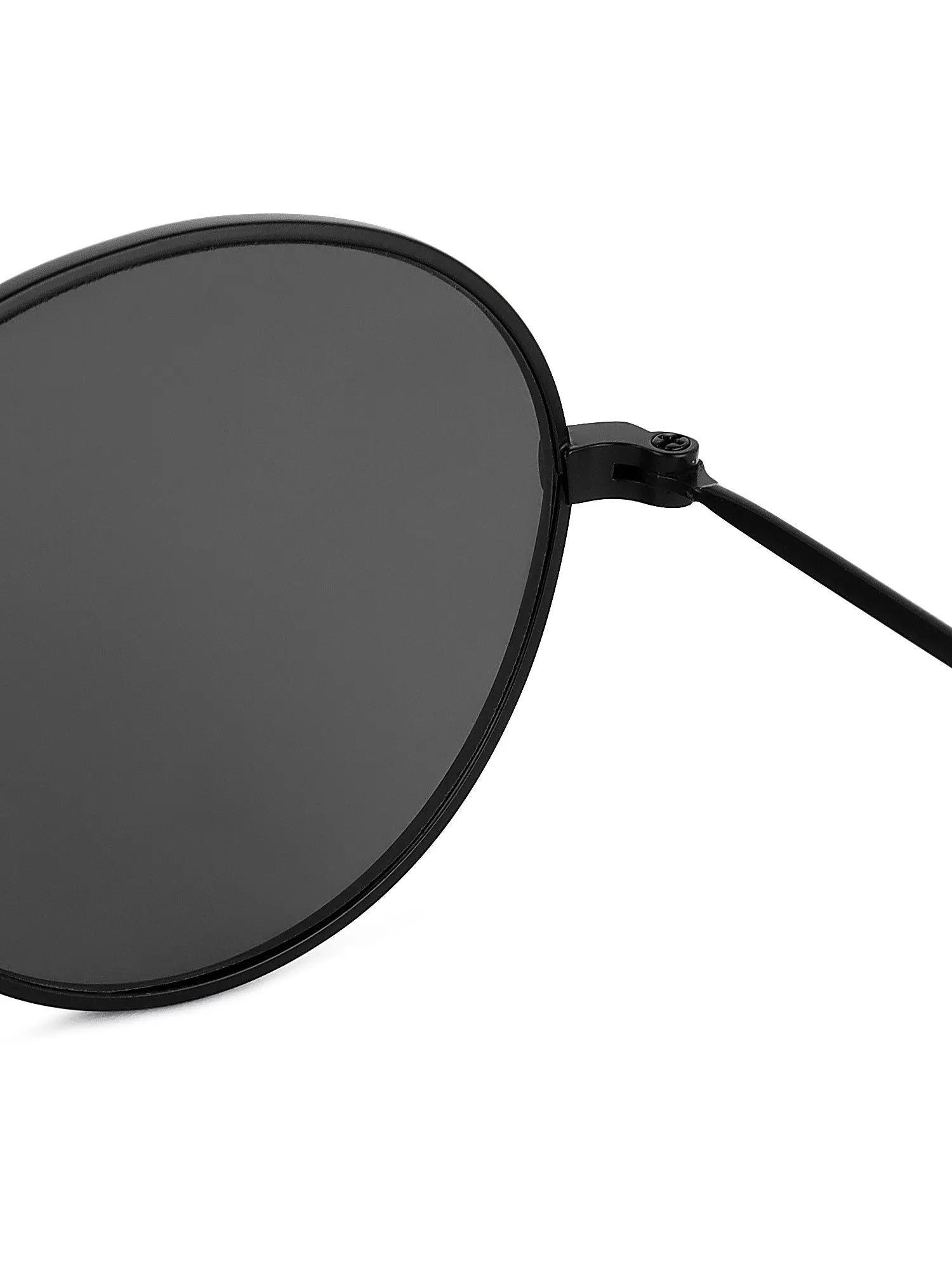 Nylora | Black Small Full Rim Round Sunglasses for Kids [UV-protected]