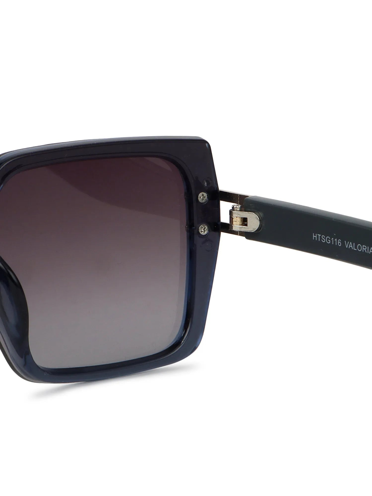 Valoria | Blue Large Full Rim Square Sunglasses for Women [UV-protected]