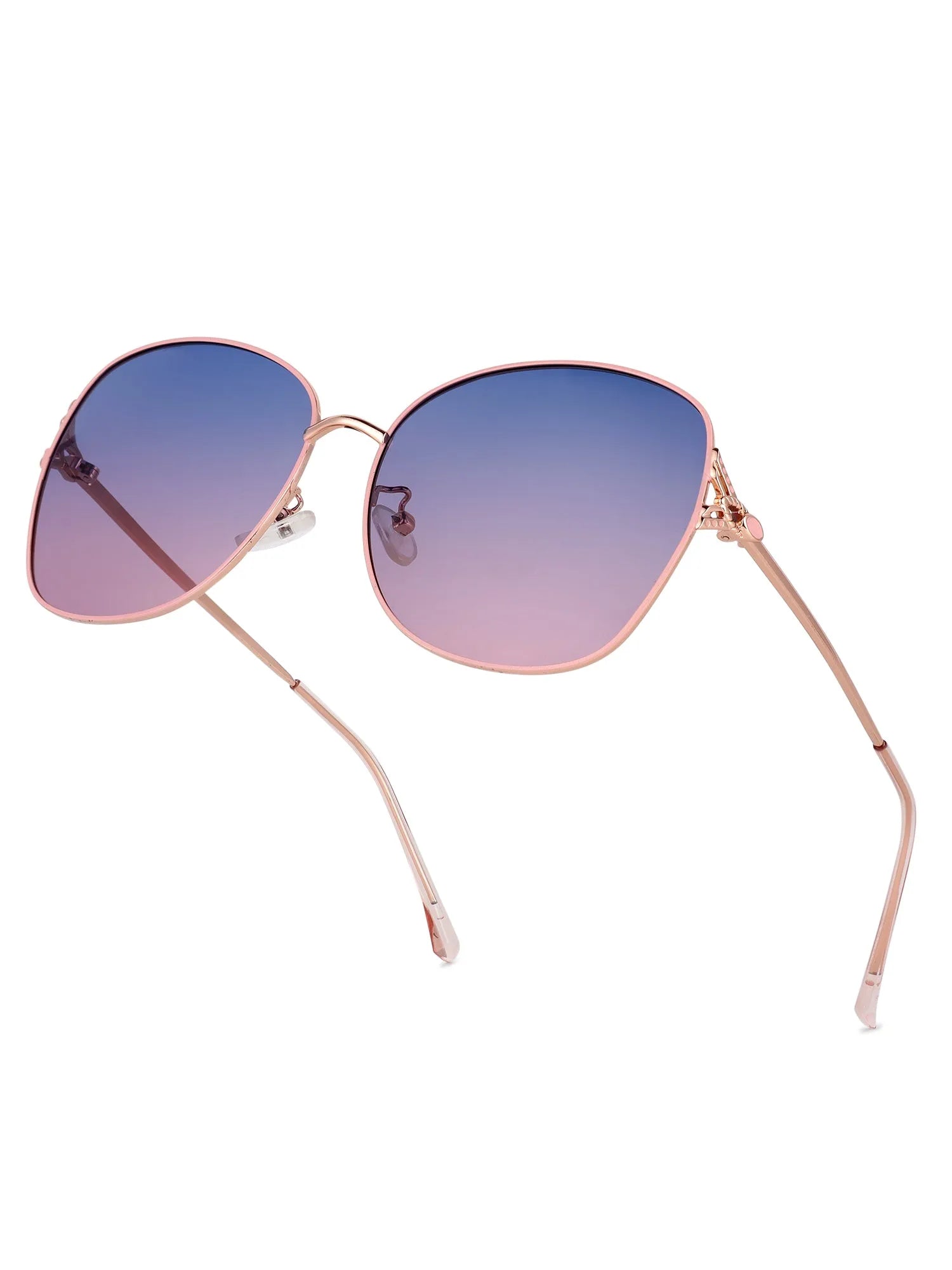 Arcanum | Gradient Blue & Pink Medium Full Rim Butterfly Sunglasses for Women [Polarized]