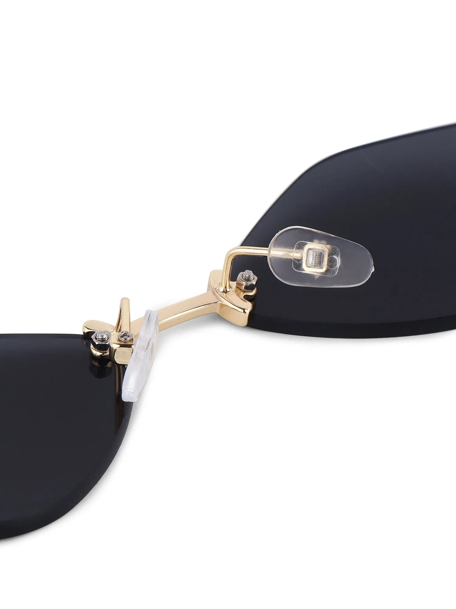 Xelora | Black Small Rim Less Diamond Sunglasses for Women [UV-protected]