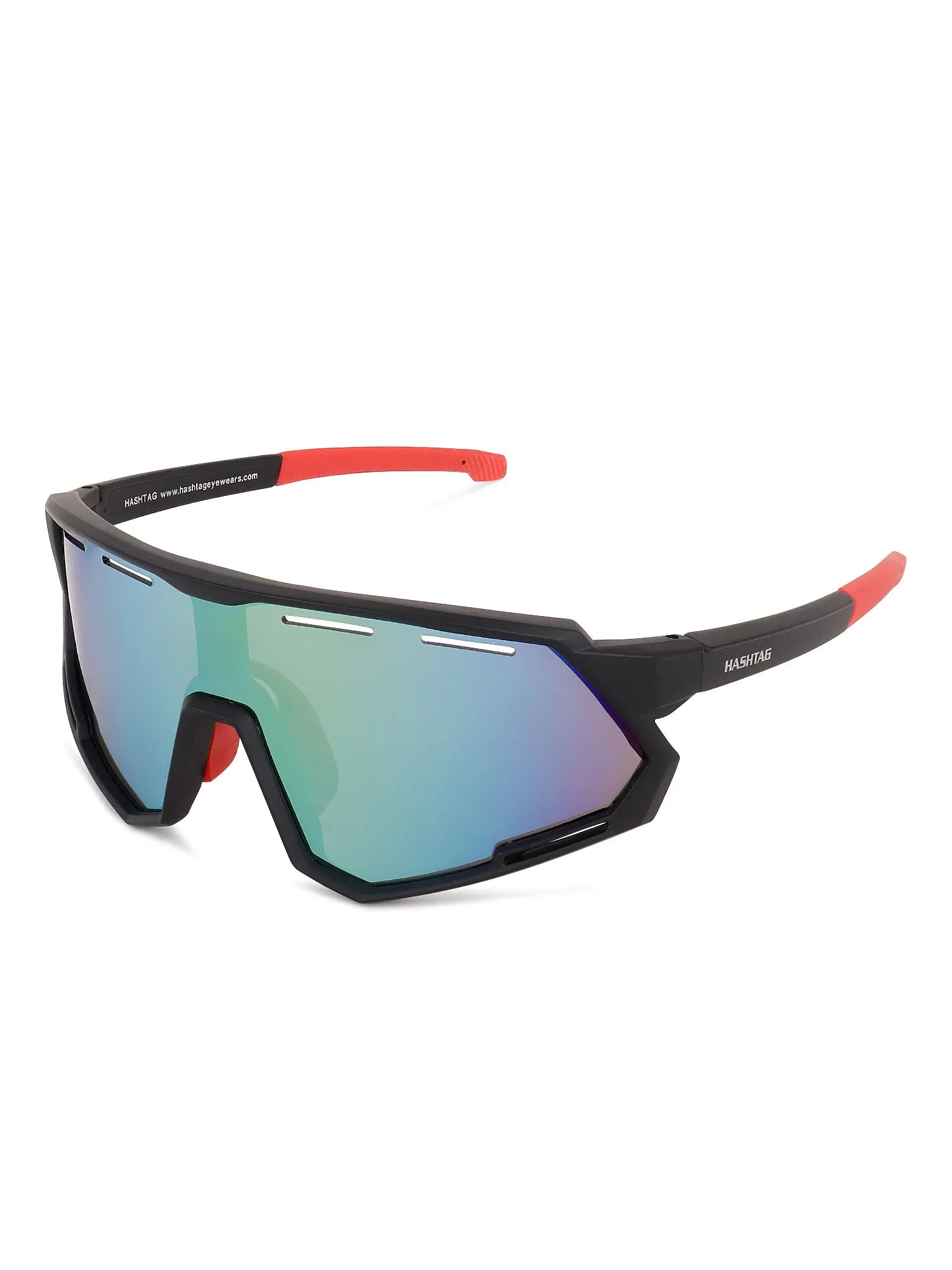 Myrion | Black Medium Full Rim Shield Sports for Men & Women [UV-protected]