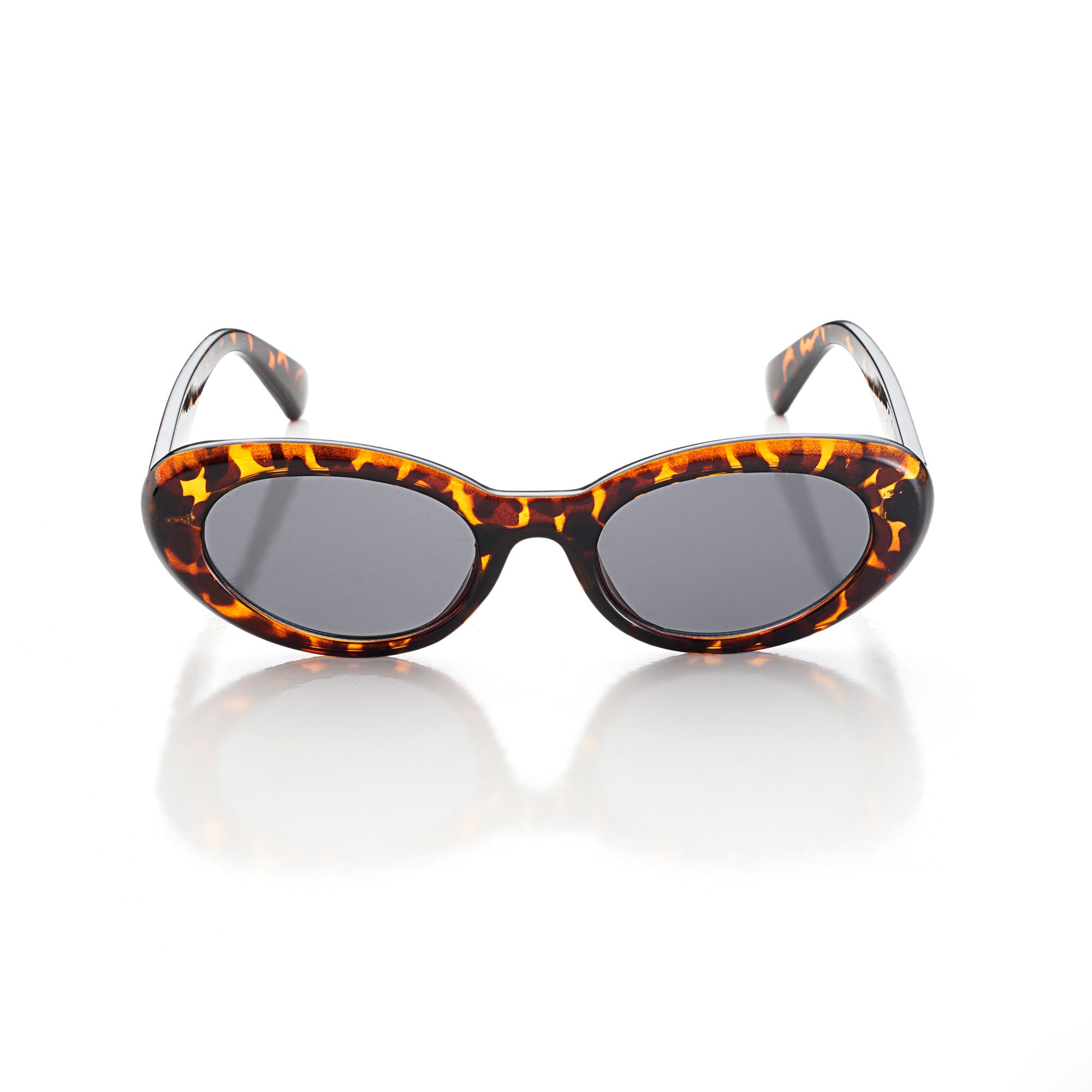 Thunderx | Tiger-Black/Brown Medium Full Rim Oval Sunglasses for Women [UV-protected]