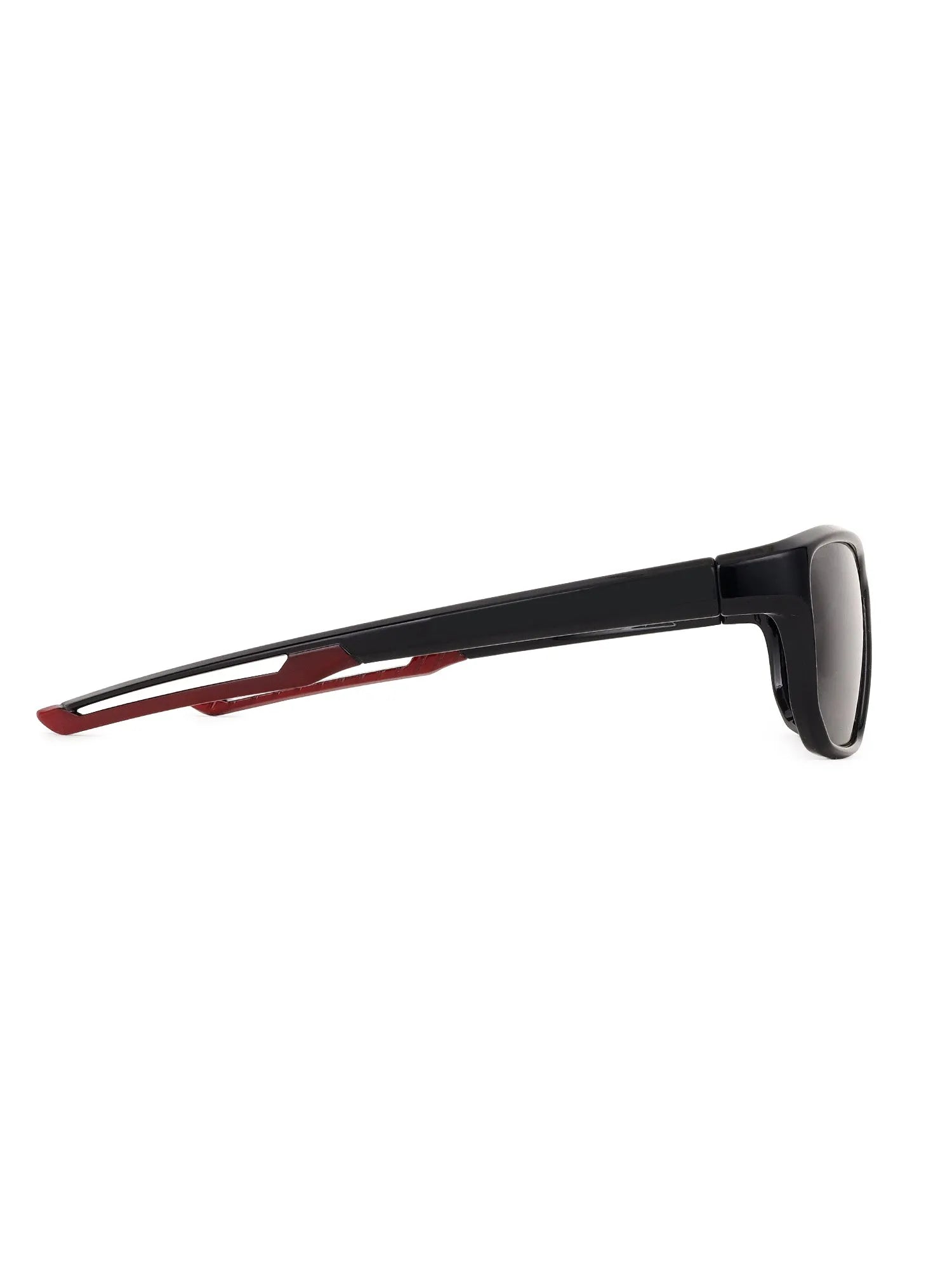 Ionium | Black Large Full Rim Rectangle Sunglasses for Men [Polarized]