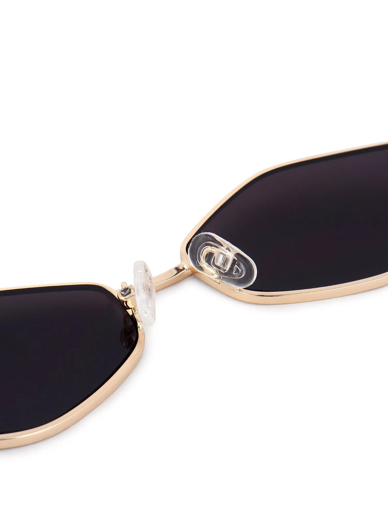 Ecliptor | Golden Medium Full Rim Diamond Sunglasses for Women [UV-protected]