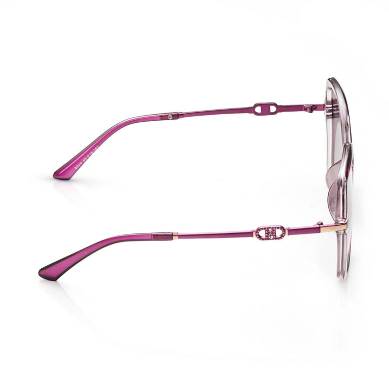 Eclipta | Purple Large Full Rim Rectangle Sunglasses for Women [Polarized]