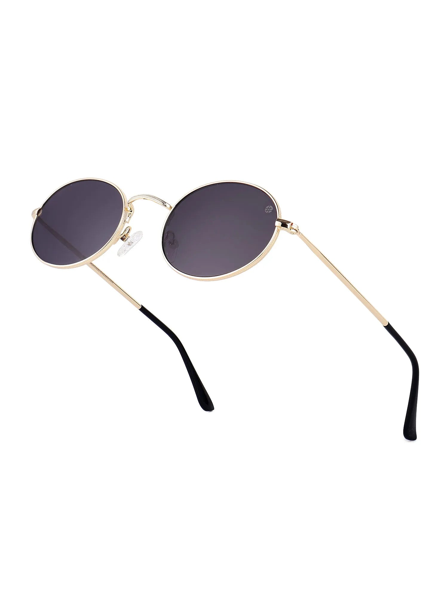 Nimbra | Golden Small Full Rim Oval Sunglasses for Women [UV-protected]