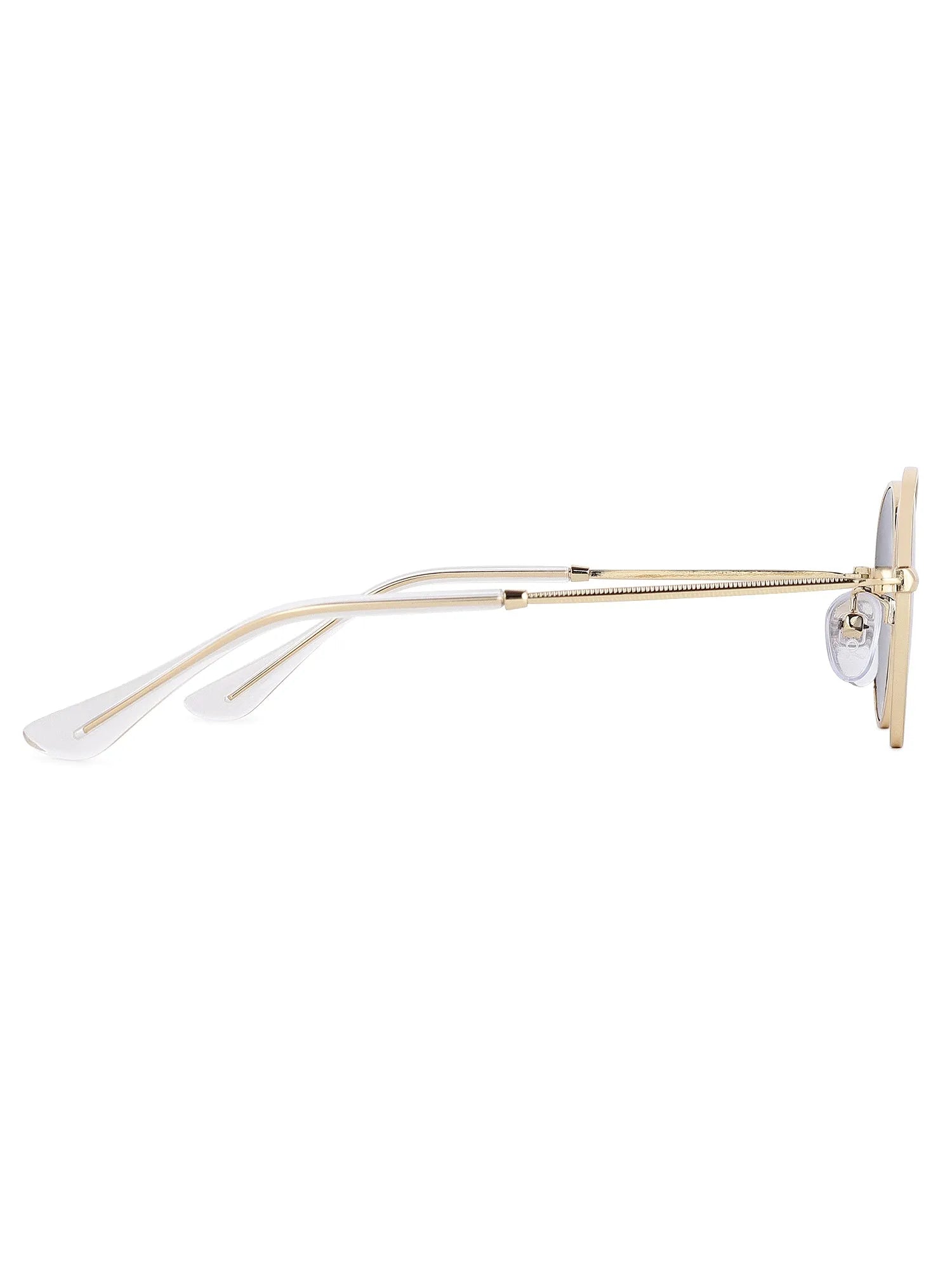 Nylora | Grey Small Full Rim Round Sunglasses for Kids [UV-protected]