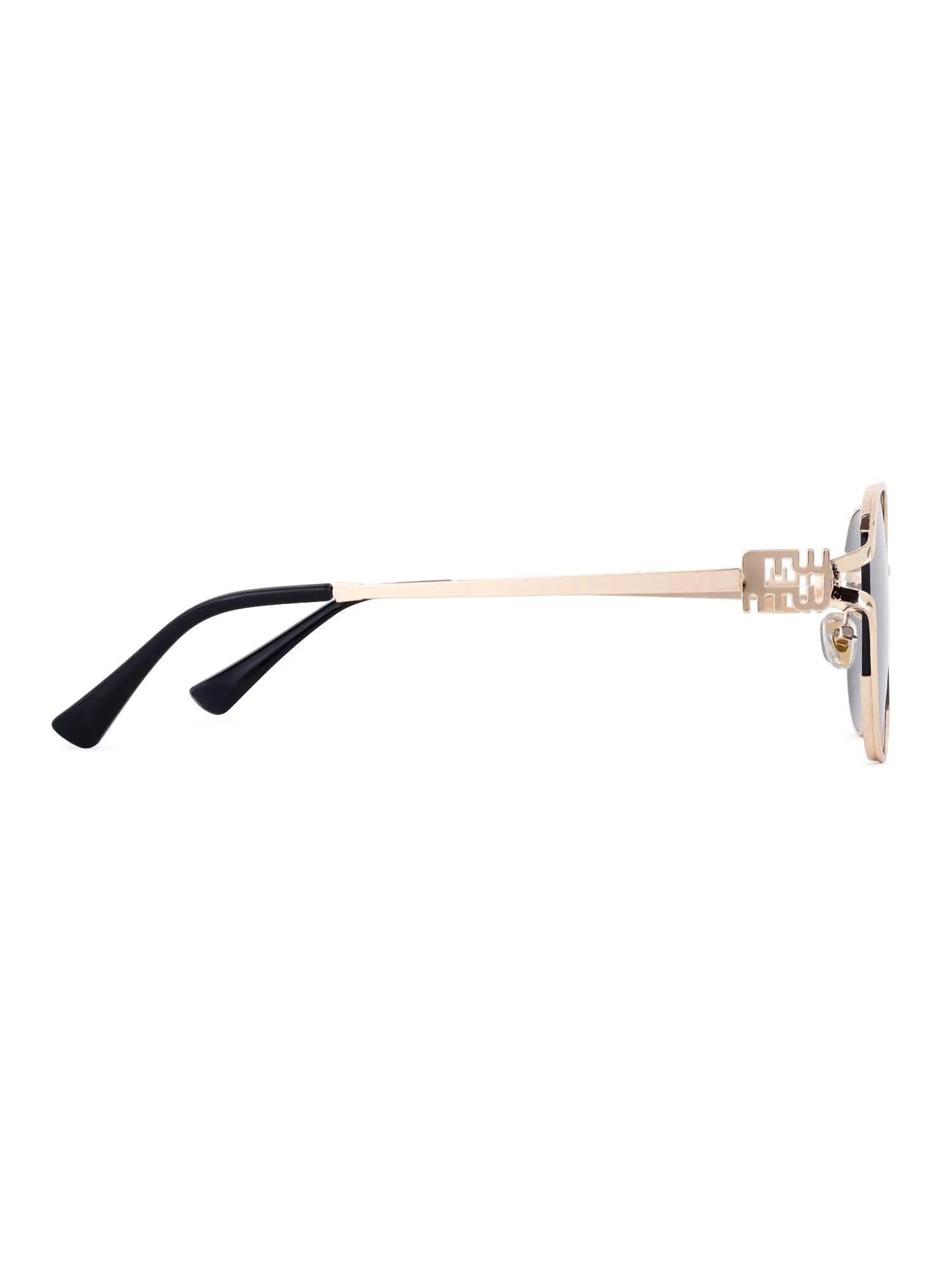 Glacior | Grey Large Full Rim Oval Sunglasses for Women [UV-protected]