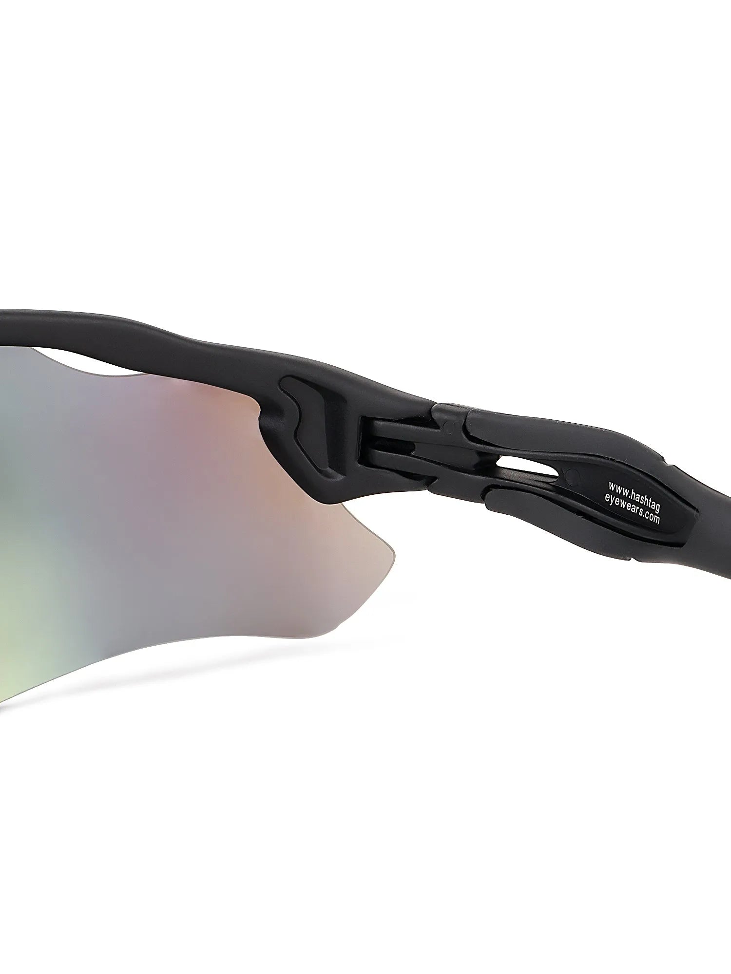 Chronos | Grey Medium Half Rim Shield Sports for Men & Women [UV-protected]