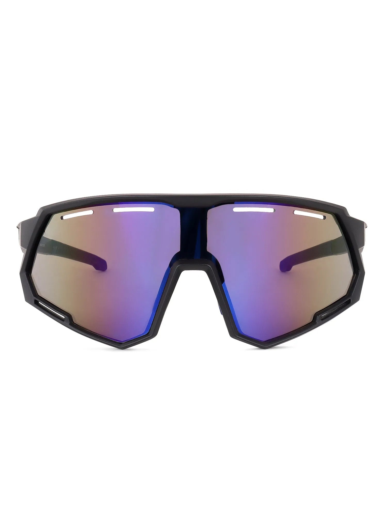 Myrion | Black/Blue Medium Full Rim Shield Sports for Men & Women [UV-protected]