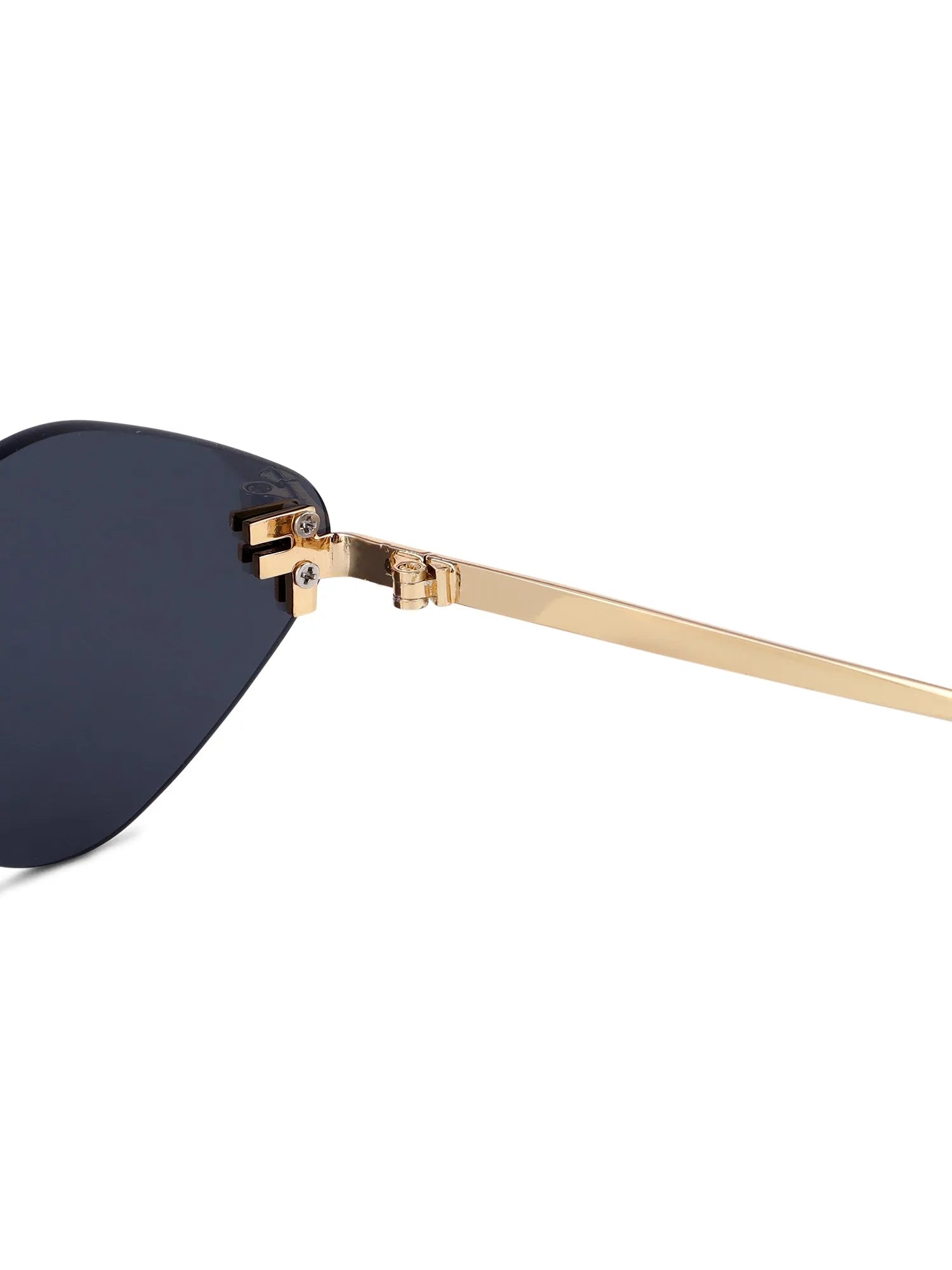 Xelora | Black Small Rim Less Diamond Sunglasses for Women [UV-protected]