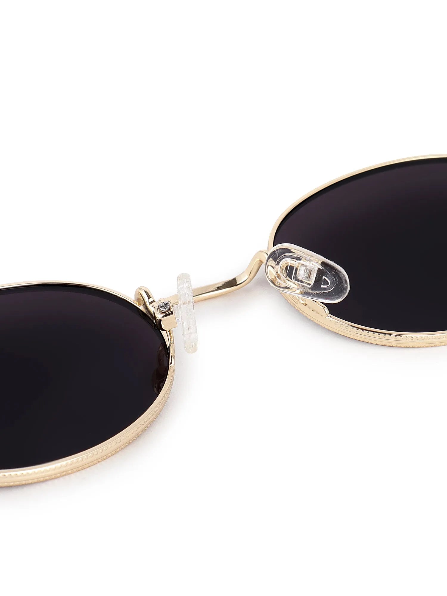 Nimbra | Golden Small Full Rim Oval Sunglasses for Women [UV-protected]