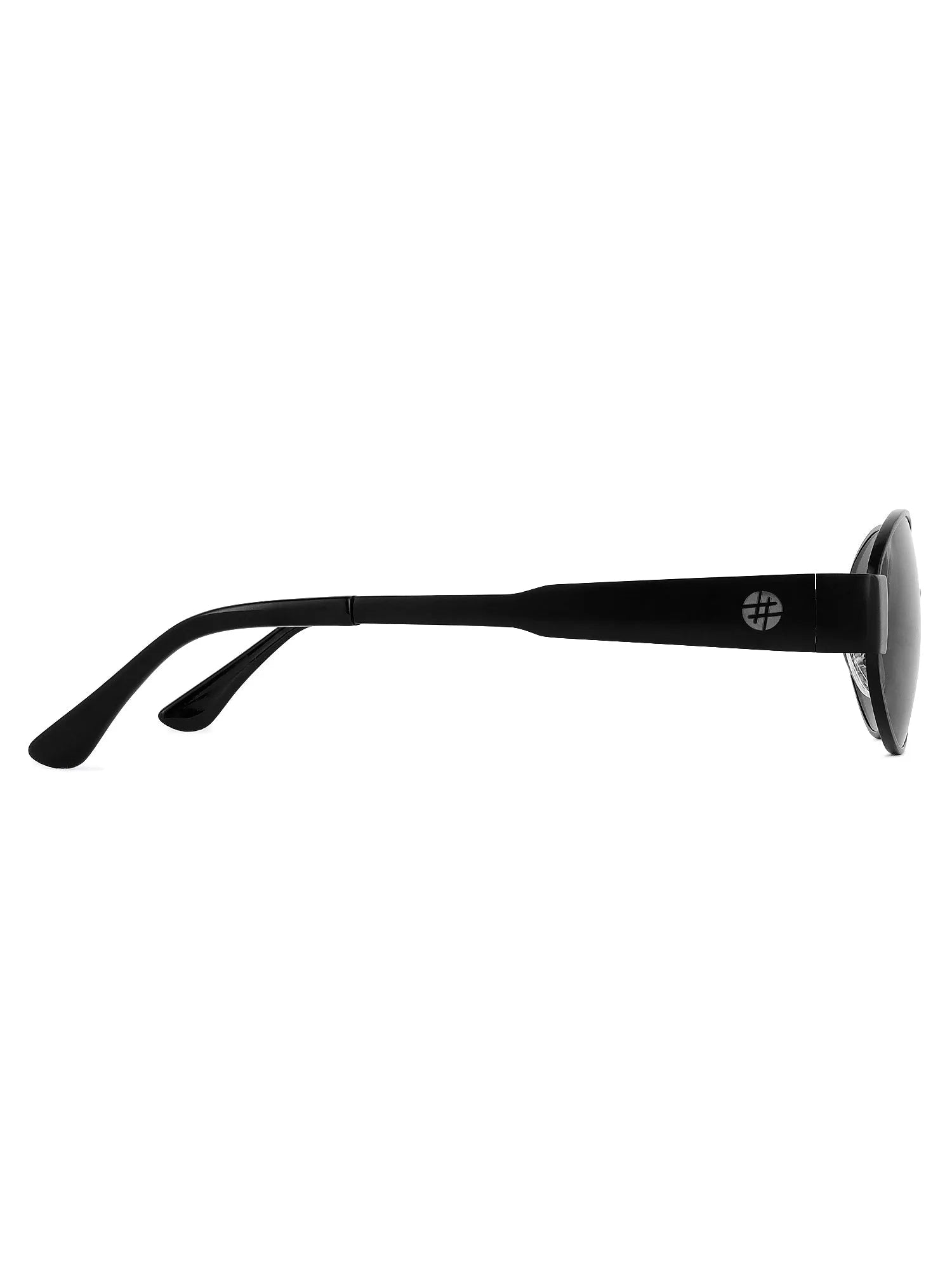 Fynora | Black Medium Full Rim Oval Sunglasses for Women [UV-protected]