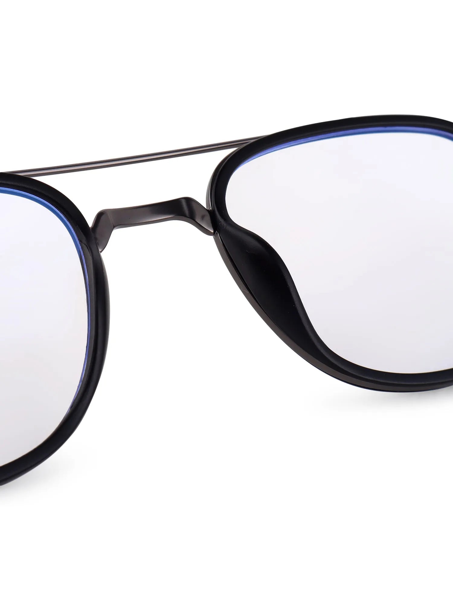 Grexar | Grey & Black Medium Full Rim Square Clip-on for Men & Women [UV-protected]