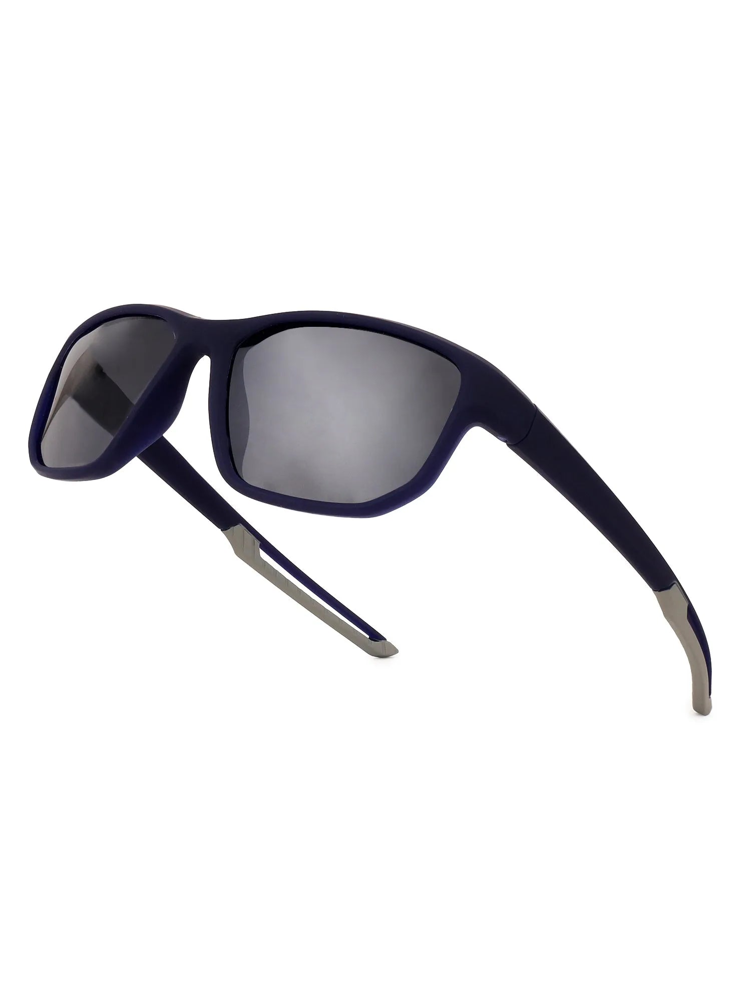 Ionium | Blue Large Full Rim Rectangle Sunglasses for Men [Polarized]