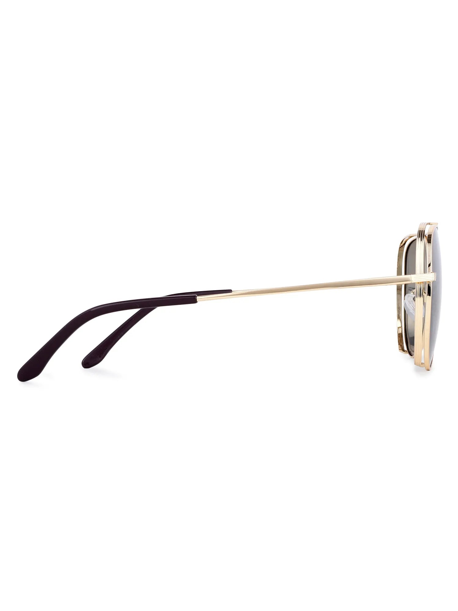 Crythra | Grey Large Full Rim Aviator Sunglasses for Men [Polarized]