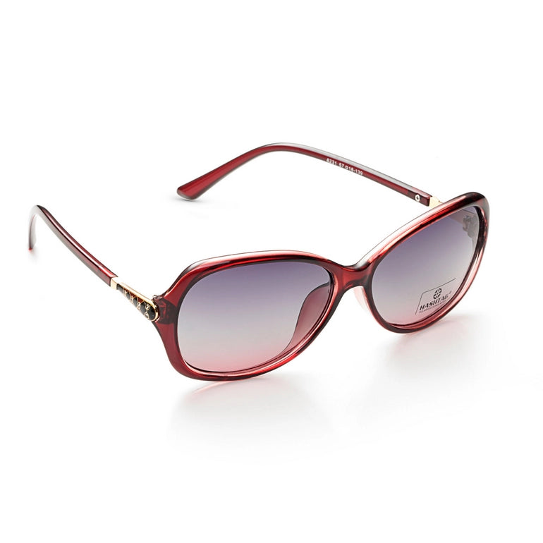 Hashtag Exclusive Butterfly Sunglasses for Women - 8231-dark Brown