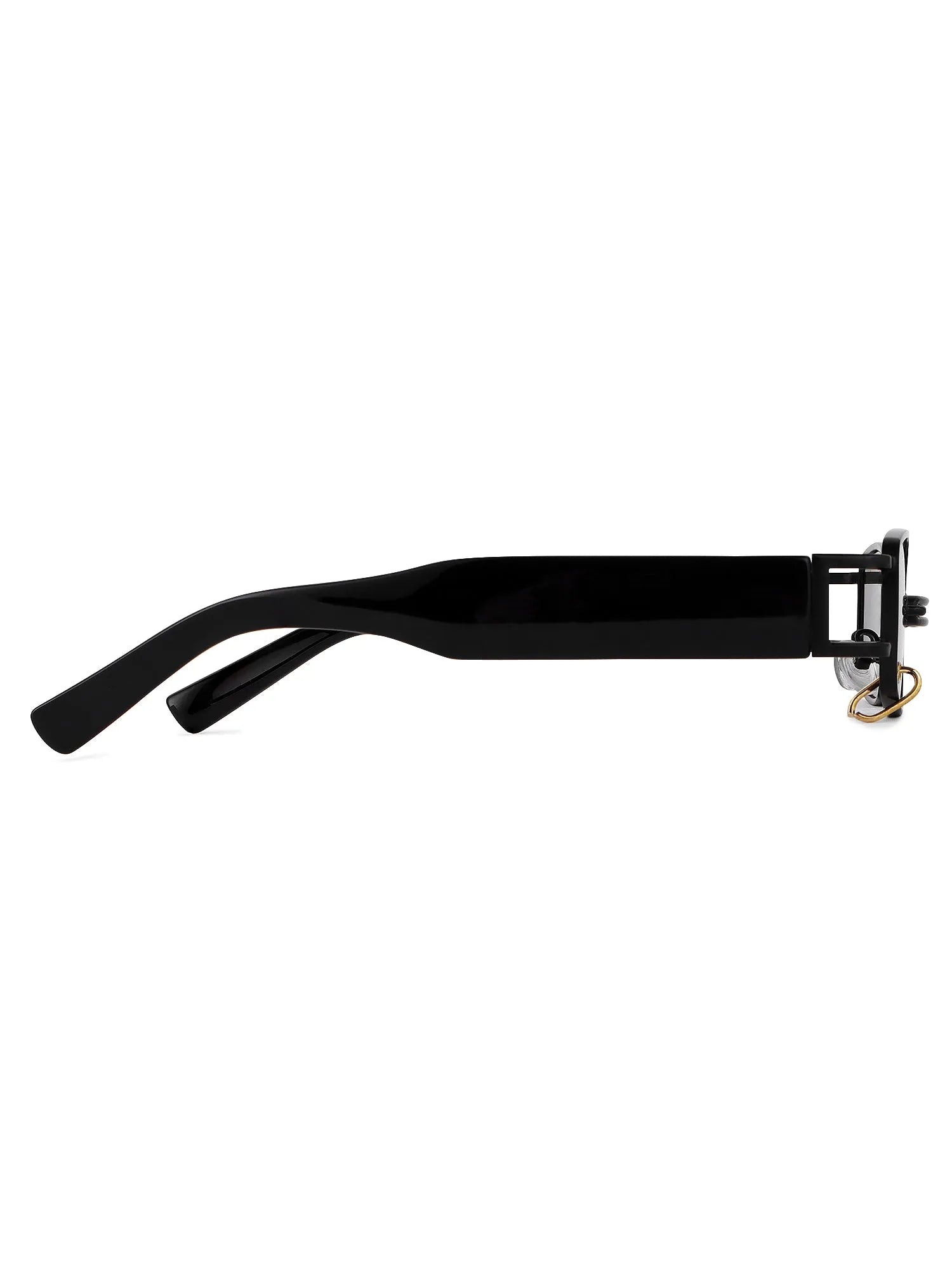 Darion | Black Small Full Rim Rectangle Sunglasses for Women [UV-protected]