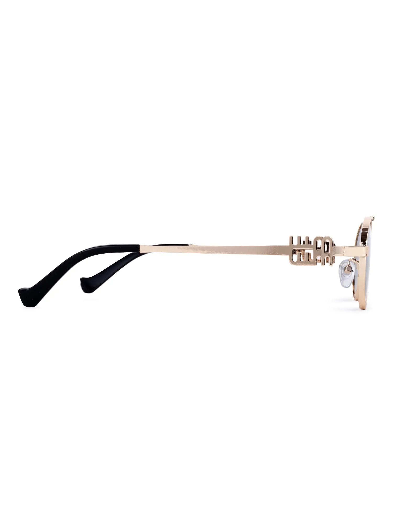 Stralium | Golden Large Full Rim Oval Sunglasses for Women [UV-protected]