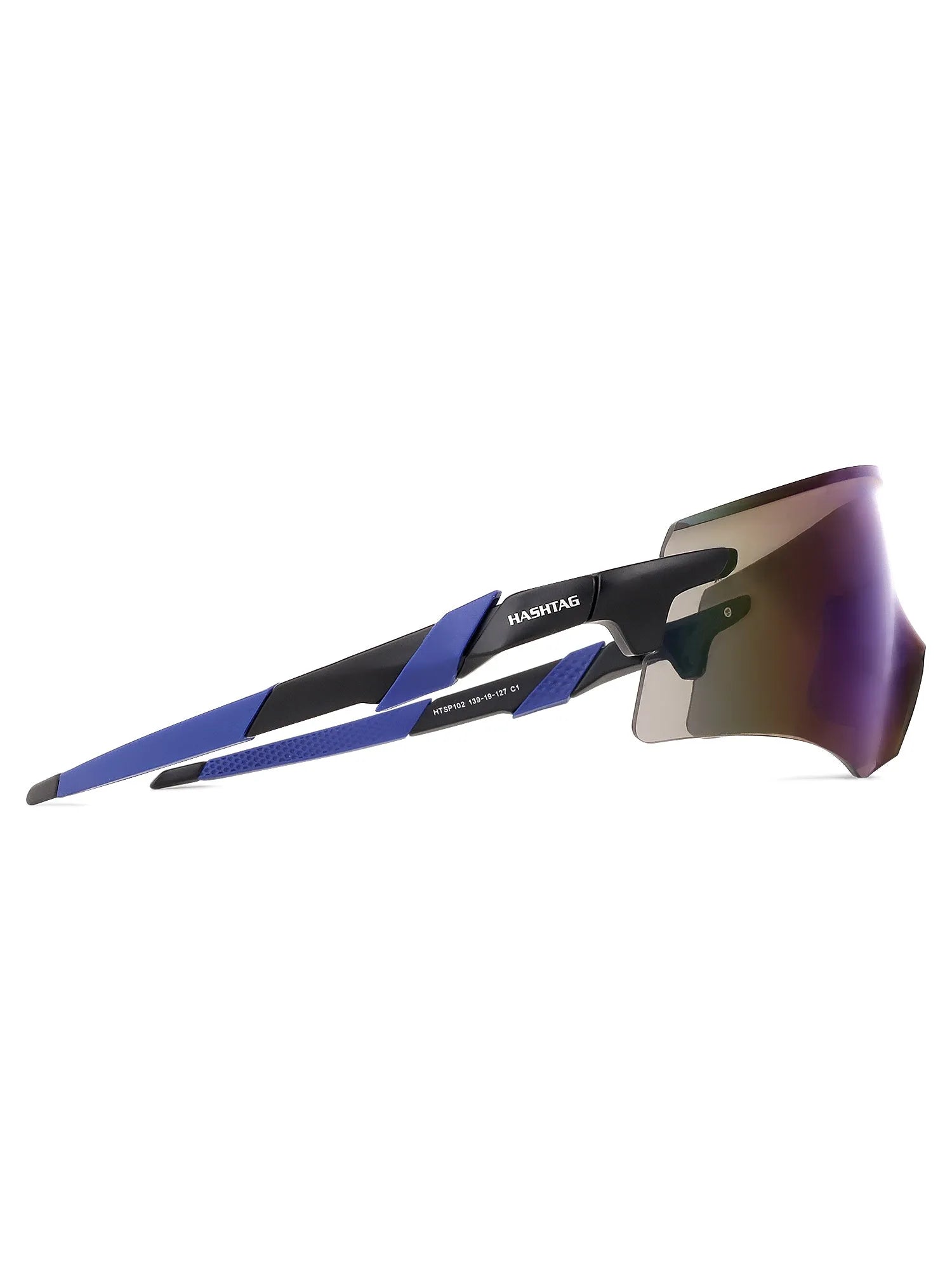 Drakion | Black Medium Rim Less Shield Sports Glasses for Men & Women [UV-protected]