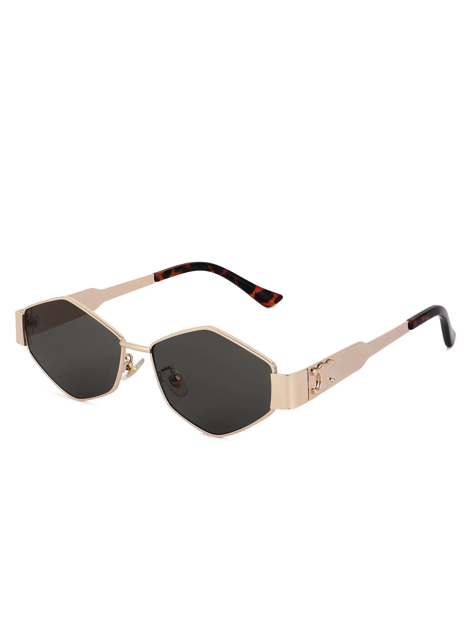 Exarion | Green Large Full Rim Diamond Sunglasses for Women [UV-protected]