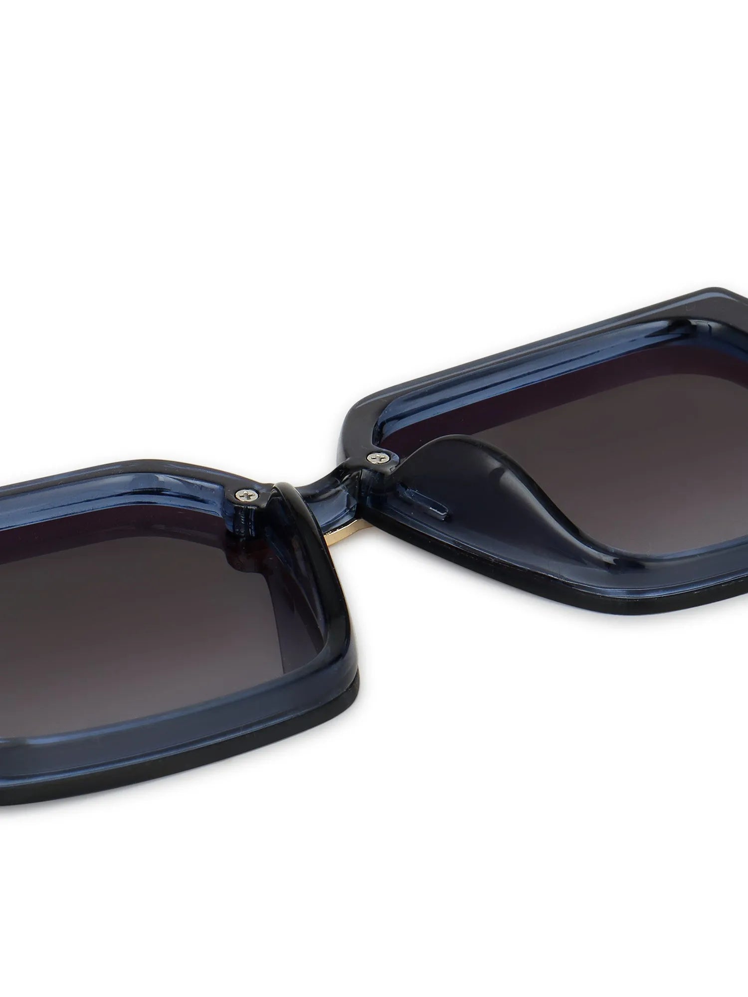 Valoria | Blue Large Full Rim Square Sunglasses for Women [UV-protected]