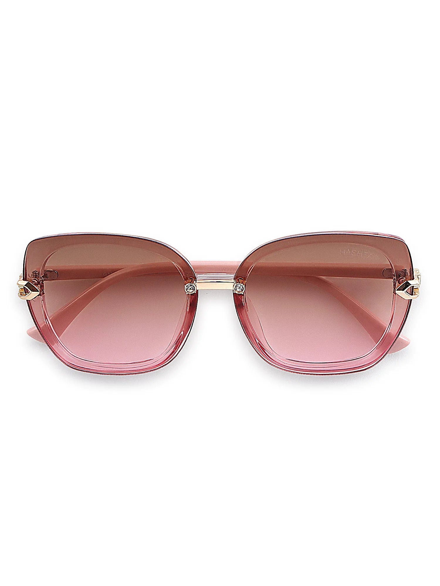 Thalron | Gradient Yellow & Pink Large Full Rim Butterfly Sunglasses for Men & Women [UV-protected]