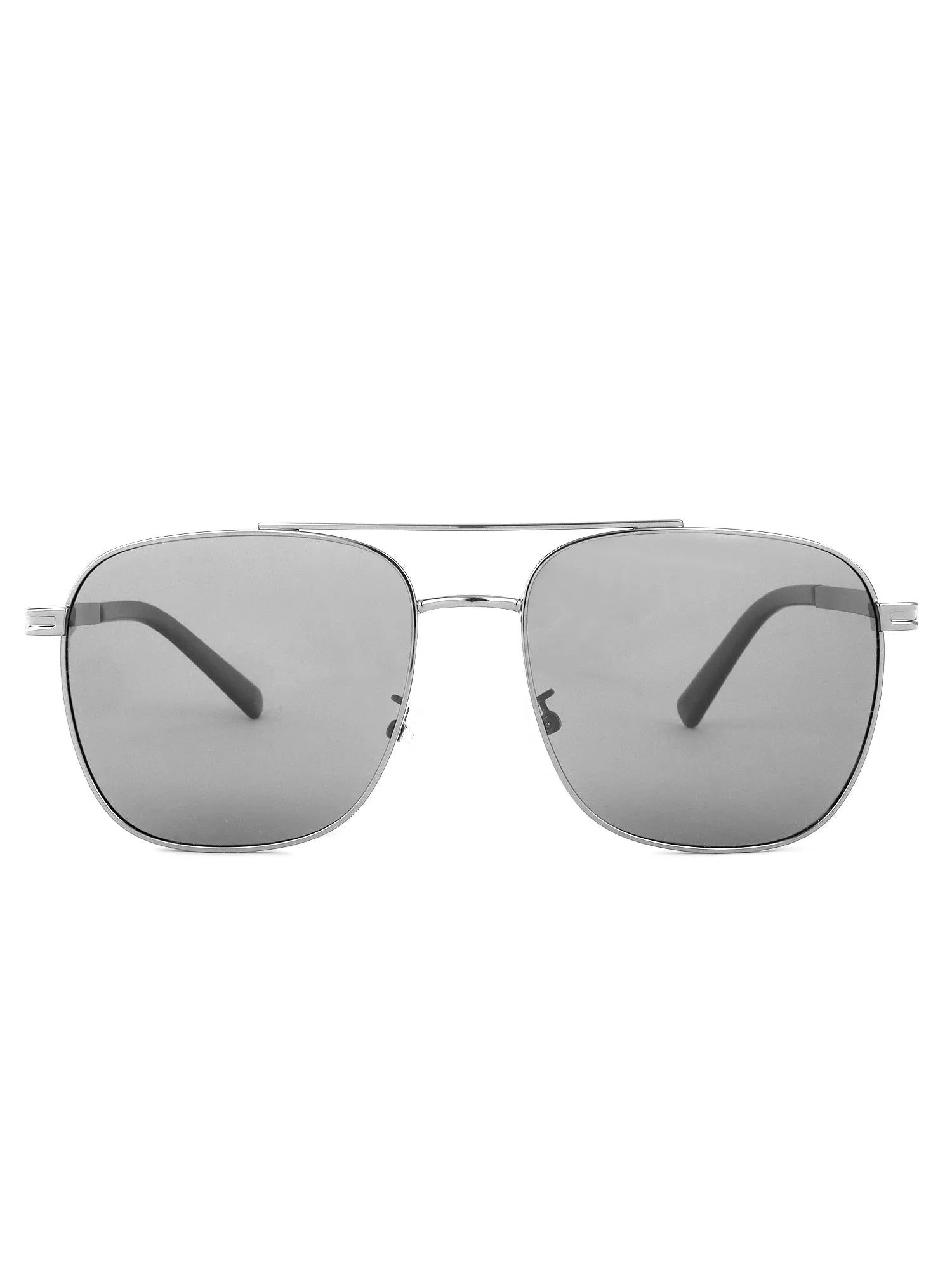 Quivion | Grey Large Full Rim Square Sunglasses for Men [Polarized]