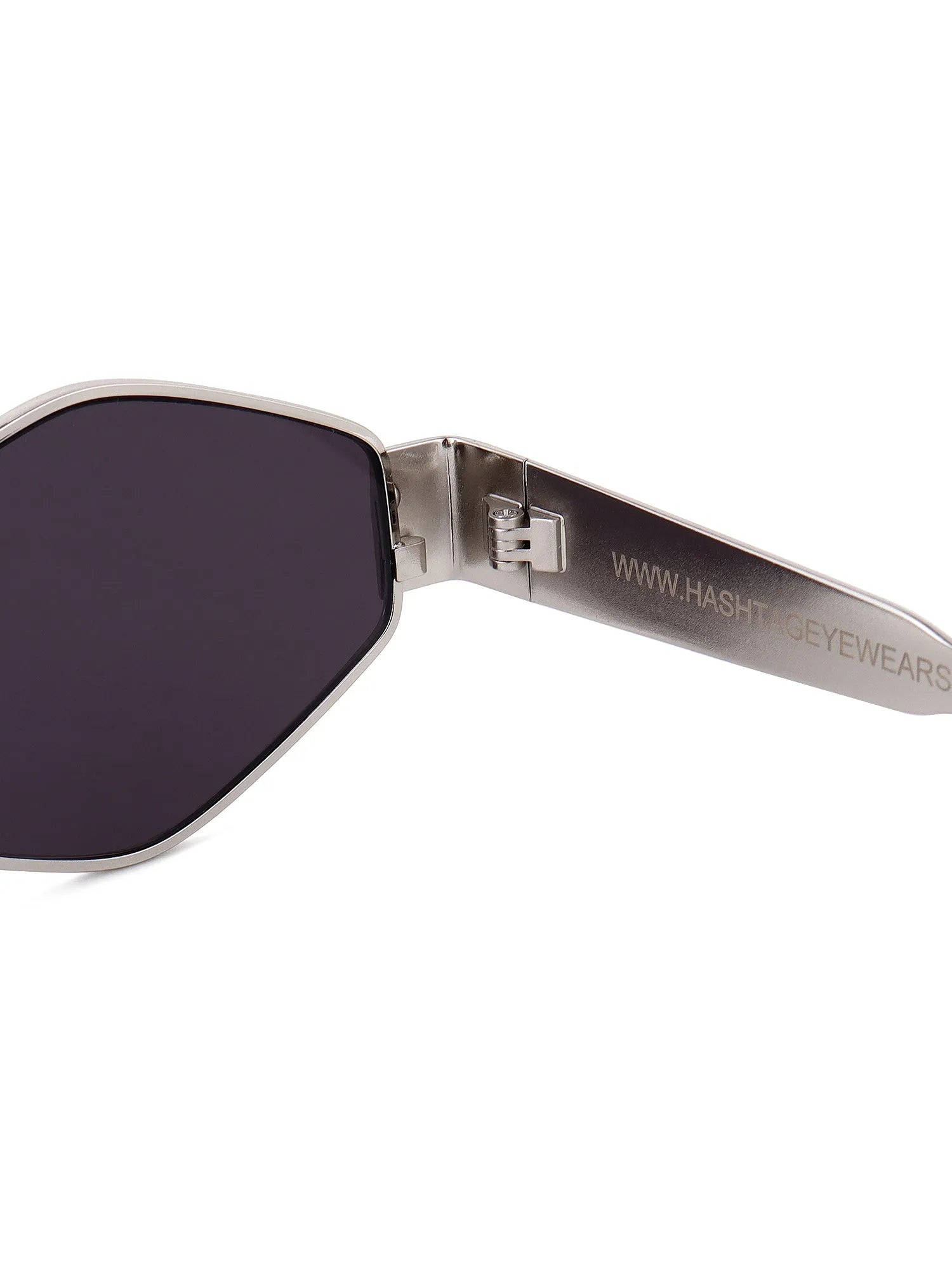 Ecliptor | Silver Medium Full Rim Diamond Sunglasses for Women [UV-protected]