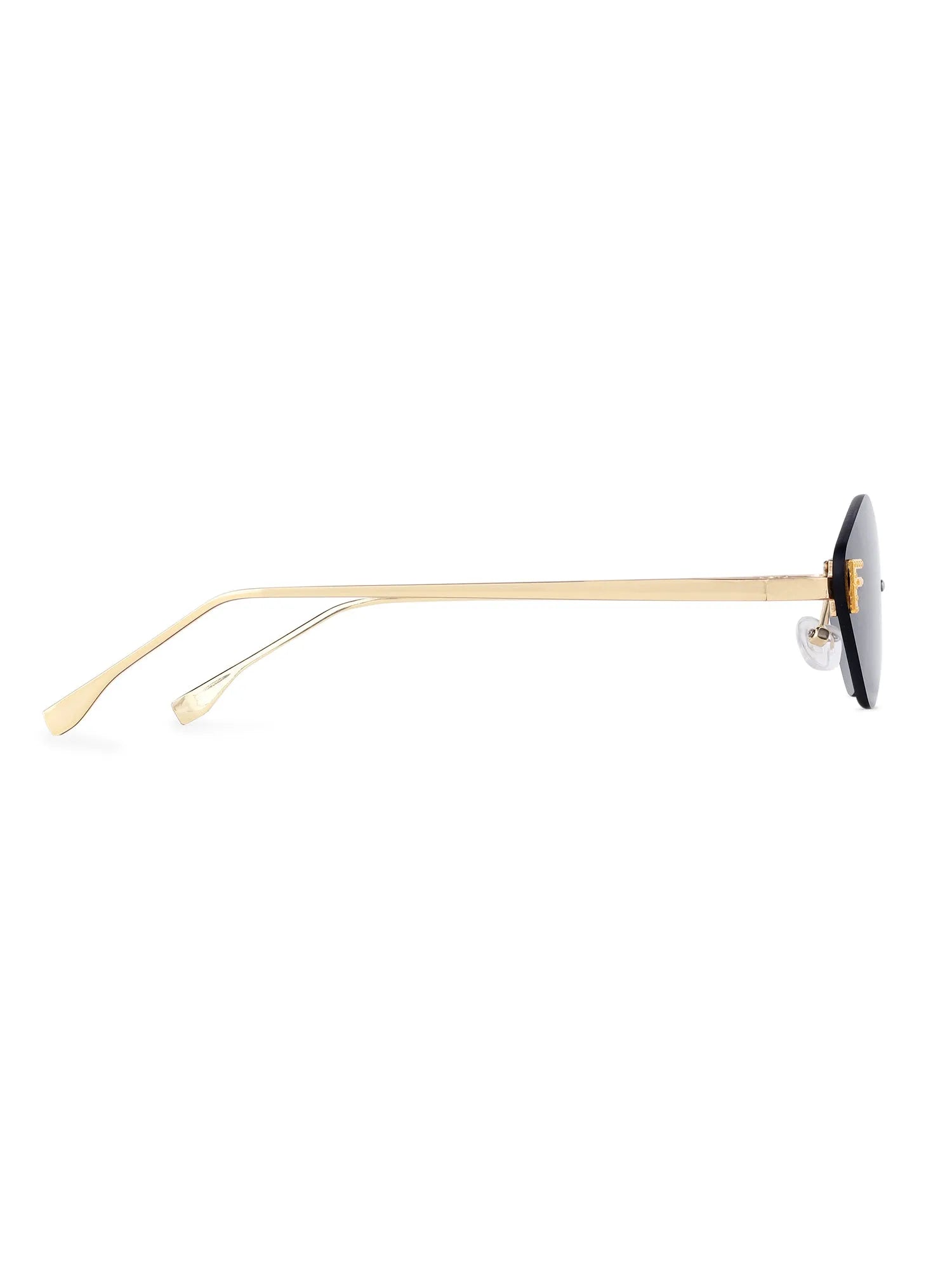 Xelora | Black Small Rim Less Diamond Sunglasses for Women [UV-protected]