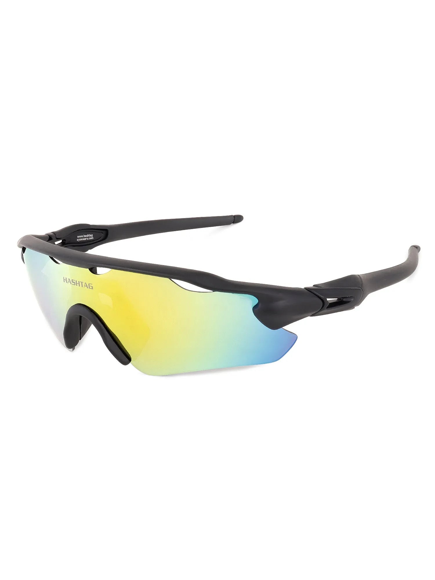 Chronos | Grey Medium Half Rim Shield Sports for Men & Women [UV-protected]
