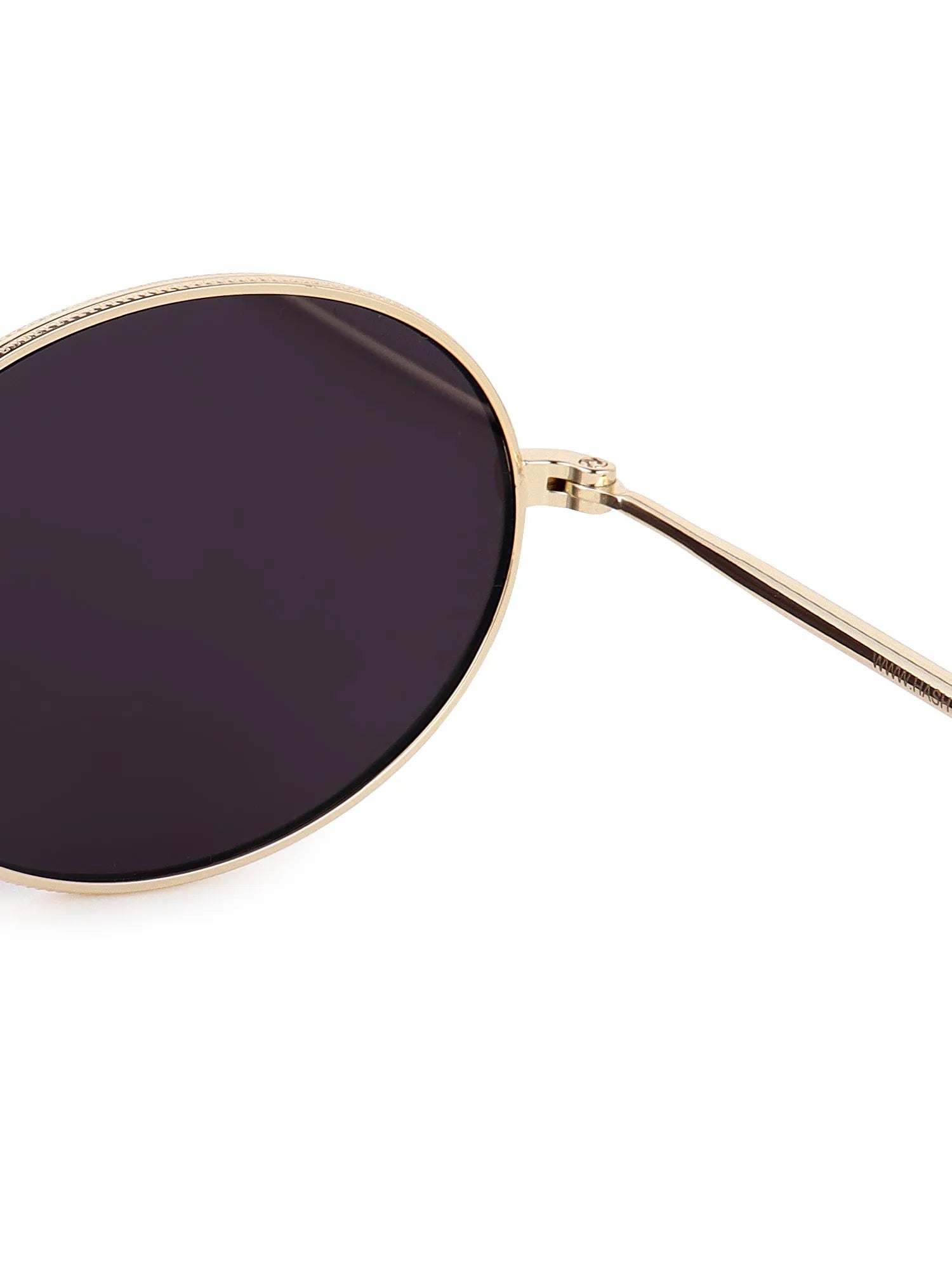 Nimbra | Golden Small Full Rim Oval Sunglasses for Women [UV-protected]
