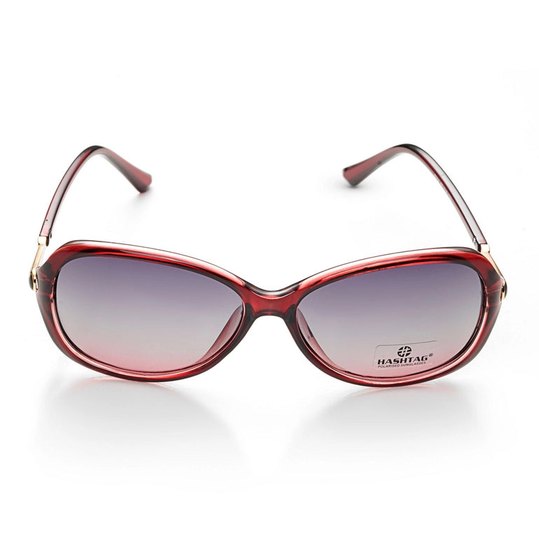 Hashtag Exclusive Butterfly Sunglasses for Women - 8231-dark Brown