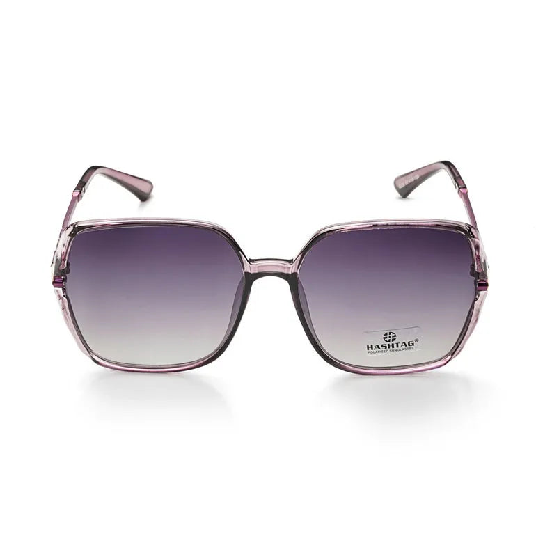 Driftis | Dark Purple Large Full Rim Heptagonal Sunglasses for Women [Polarized]
