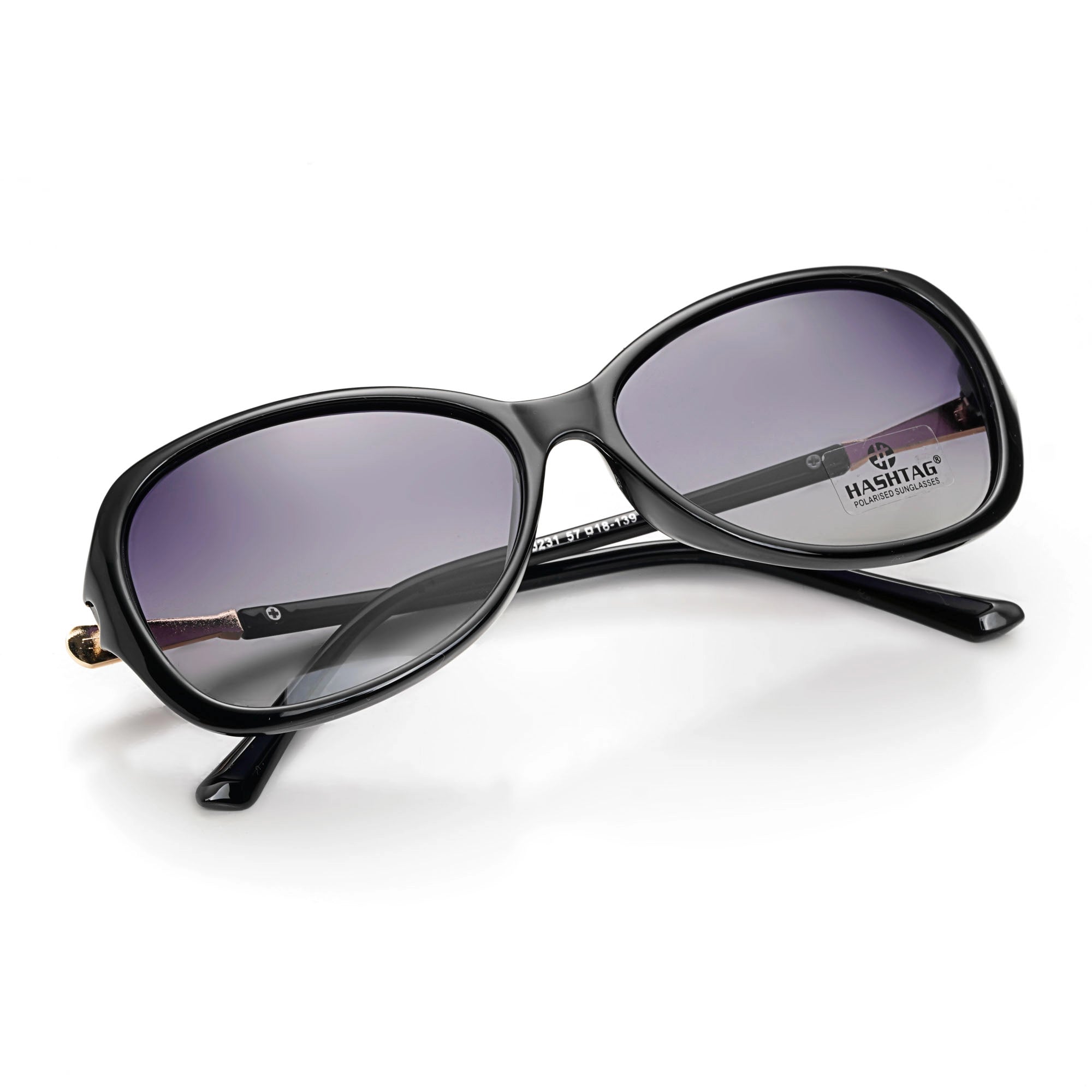 Hashtag Exclusive Butterfly Sunglasses for Women - 8231-Black