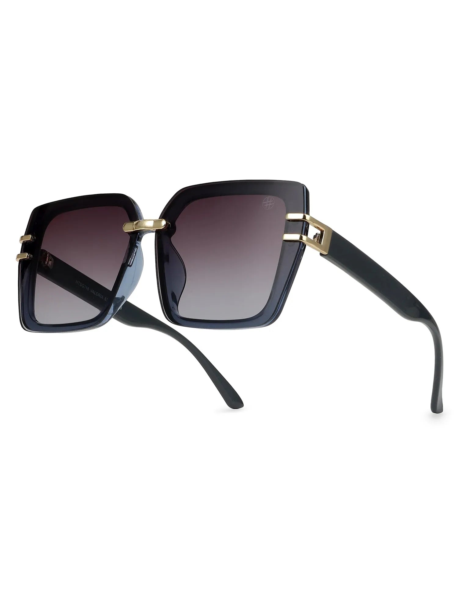 Valoria | Blue Large Full Rim Square Sunglasses for Women [UV-protected]