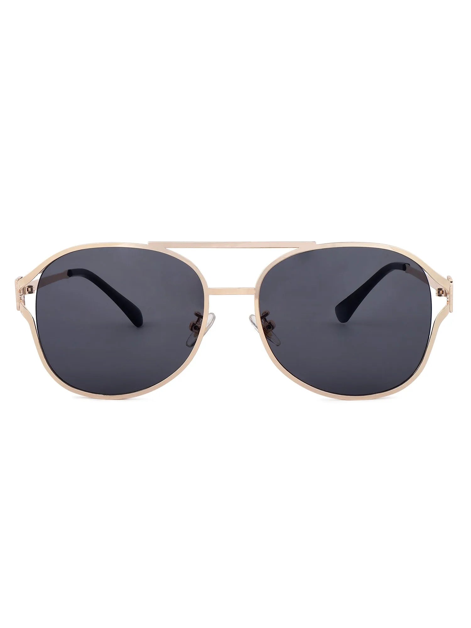 Glacior | Grey Large Full Rim Oval Sunglasses for Women [UV-protected]