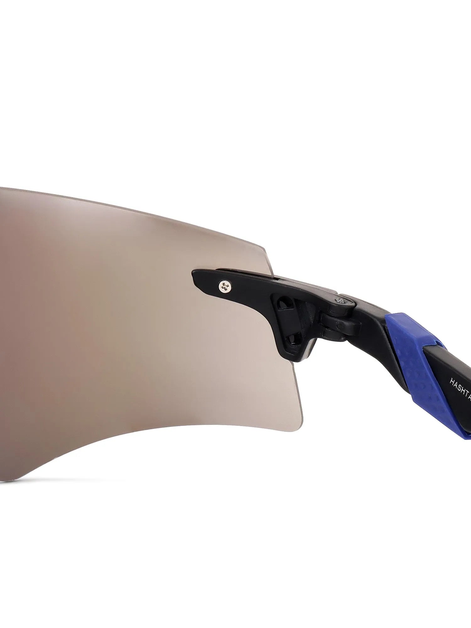 Drakion | Black Medium Rim Less Shield Sports Glasses for Men & Women [UV-protected]