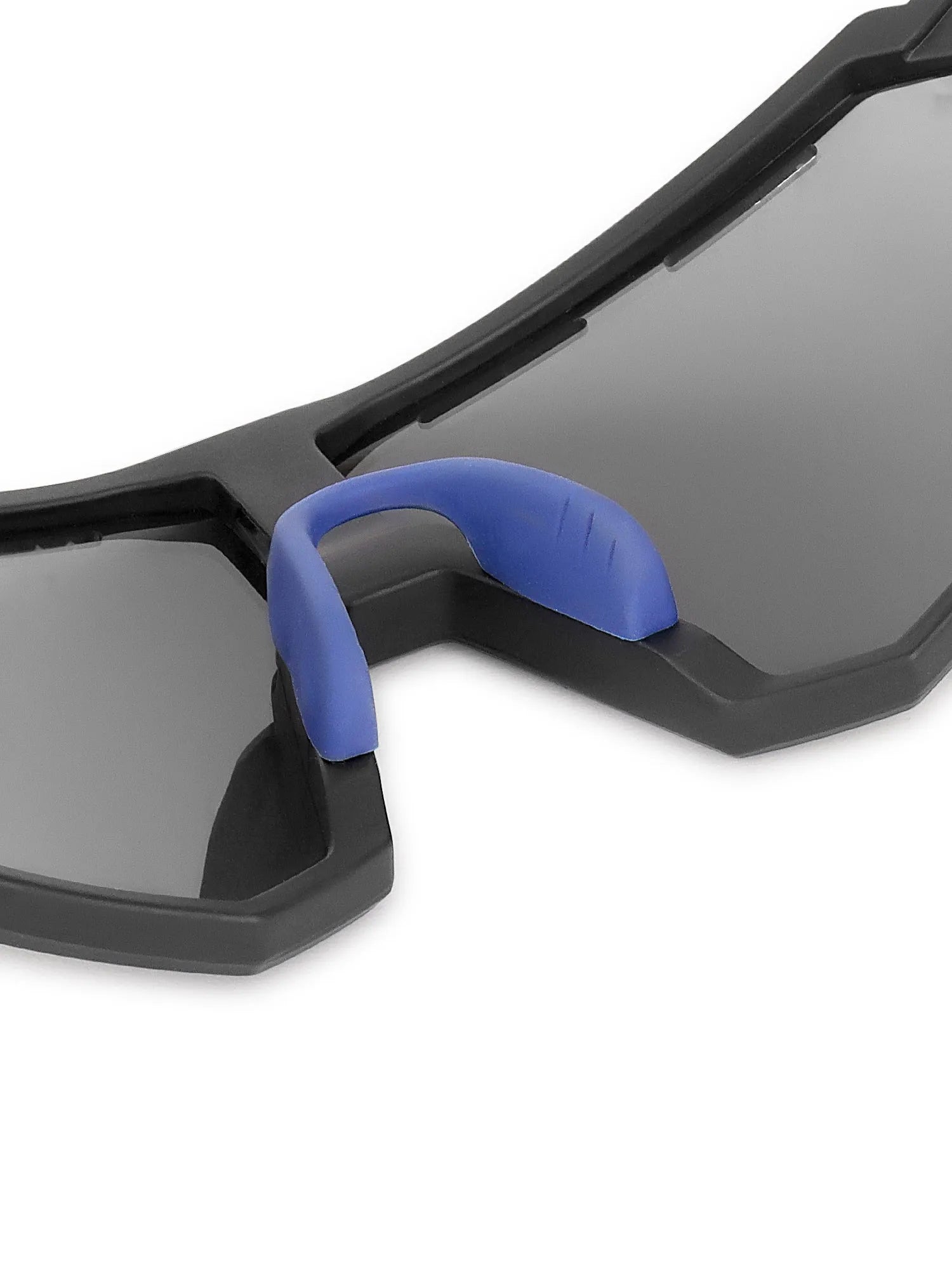 Myrion | Black/Blue Medium Full Rim Shield Sports for Men & Women [UV-protected]