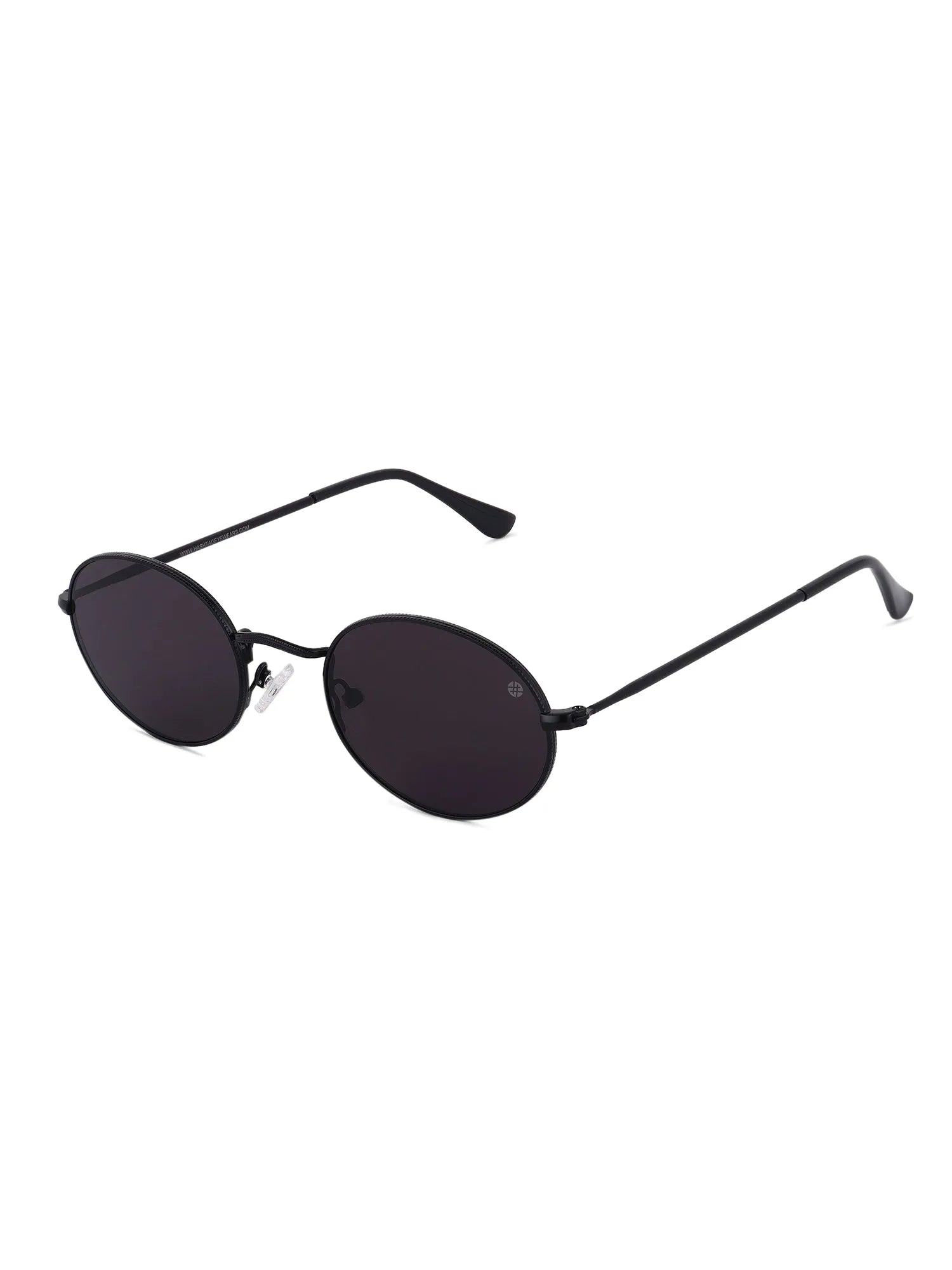 Nimbra | Black Small Full Rim Oval Sunglasses for Women [UV-protected]