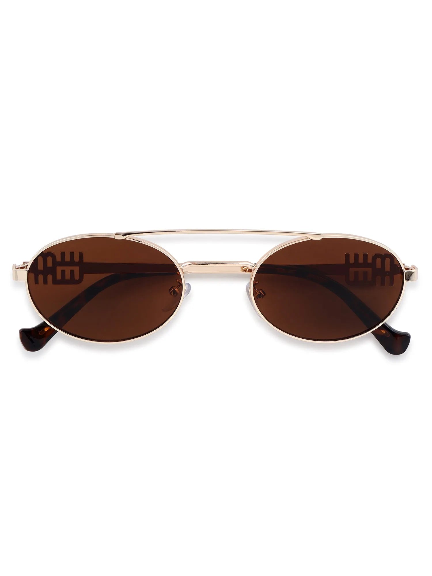 Stralium | Brown Large Full Rim Oval Sunglasses for Women [UV-protected]