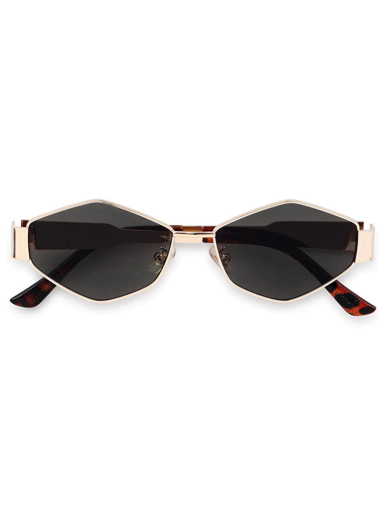 Exarion | Green Large Full Rim Diamond Sunglasses for Women [UV-protected]