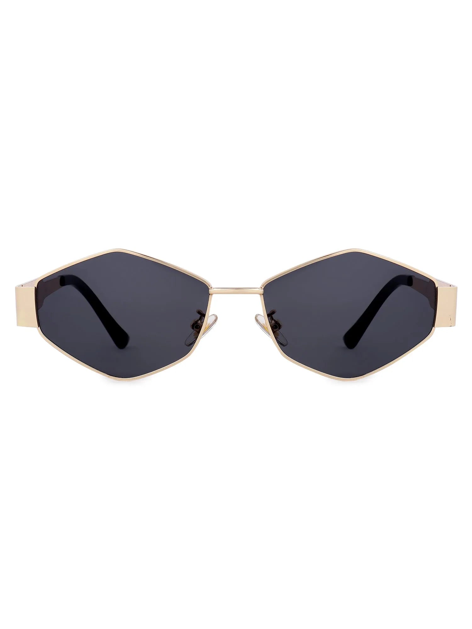 Exarion | Grey Large Full Rim Diamond Sunglasses for Women [UV-protected]